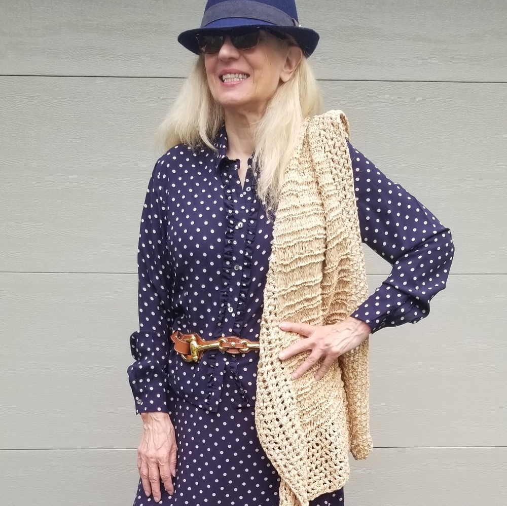 Hand Crafted Tan Crochet Wrap/Scarf, $40 - Picture 7 of 7